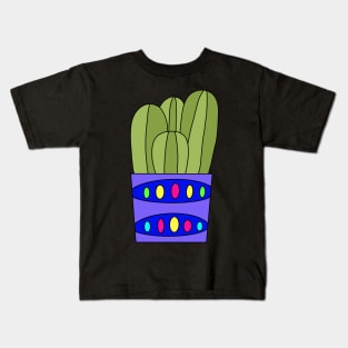 Cute Cactus Design #58: Simple Cacti In Fancy Pot Kids T-Shirt